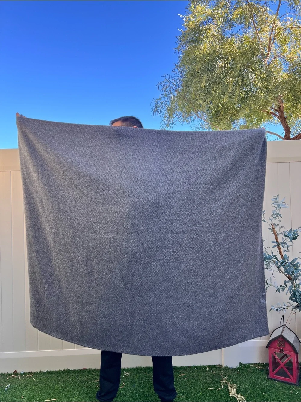 Restoration Hardware RH Gray Alpaca Blend Throw Blanket 70” x 50” Soft Cozy